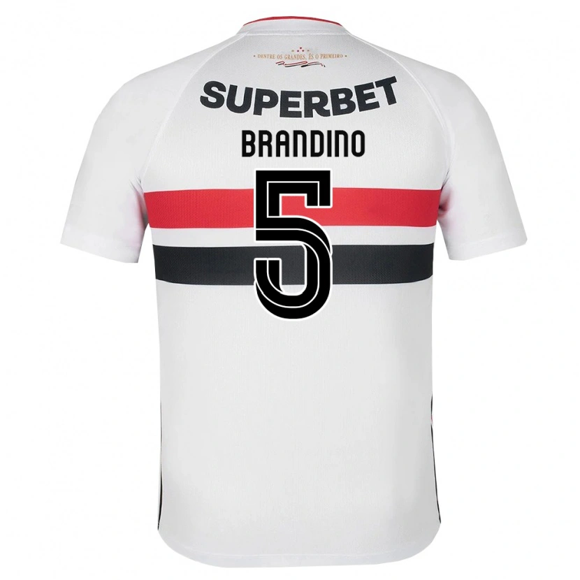 Danxen Kvinder Kika Brandino #5 Hvid Rød Sort Hjemmebane Spillertrøjer 2026/27 Trøje T-Shirt