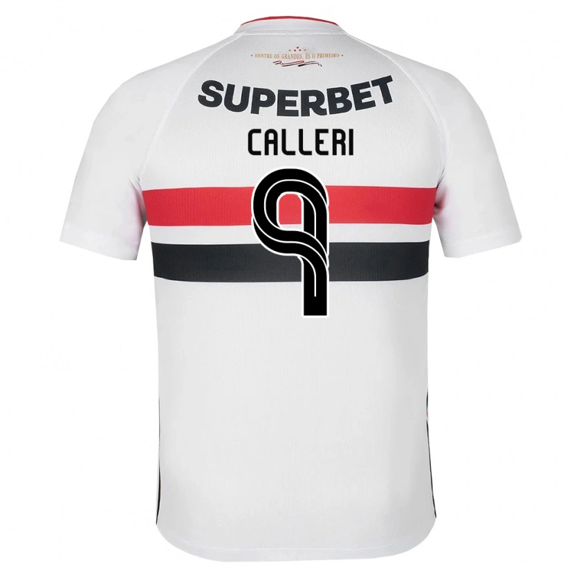 Danxen Kvinder Jonathan Calleri #9 Hvid Rød Sort Hjemmebane Spillertrøjer 2026/27 Trøje T-Shirt