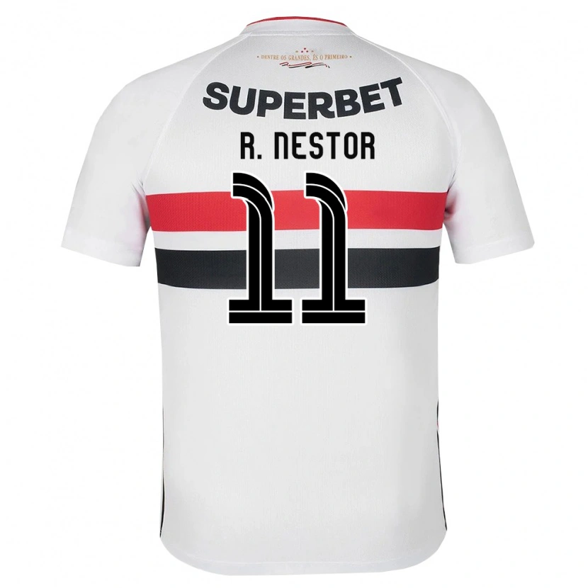 Danxen Kvinder Rodrigo Nestor #11 Hvid Rød Sort Hjemmebane Spillertrøjer 2026/27 Trøje T-Shirt