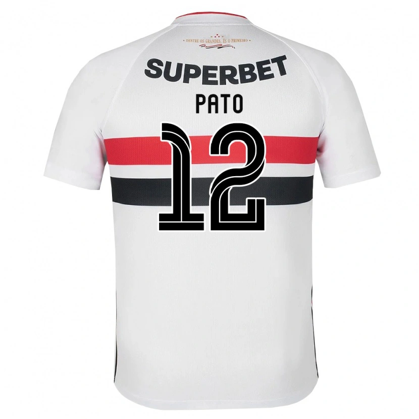 Danxen Kvinder Alexandre Pato #12 Hvid Rød Sort Hjemmebane Spillertrøjer 2026/27 Trøje T-Shirt