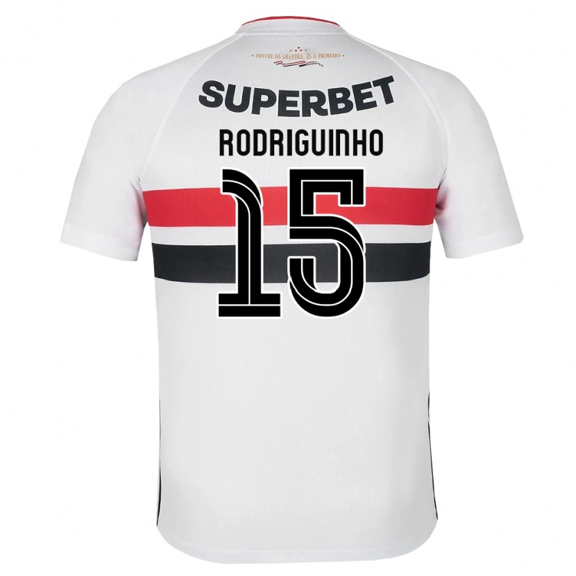 Danxen Kvinder Rodriguinho #15 Hvid Rød Sort Hjemmebane Spillertrøjer 2026/27 Trøje T-Shirt