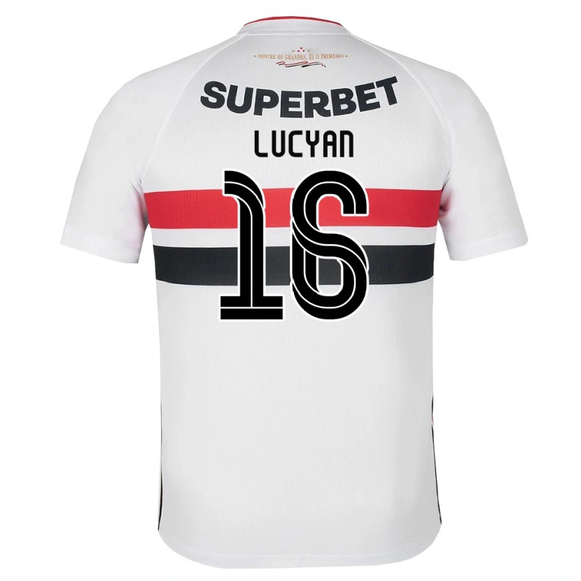 Danxen Kvinder Lucyan Gabriel Arruda Delgado #16 Hvid Rød Sort Hjemmebane Spillertrøjer 2026/27 Trøje T-Shirt