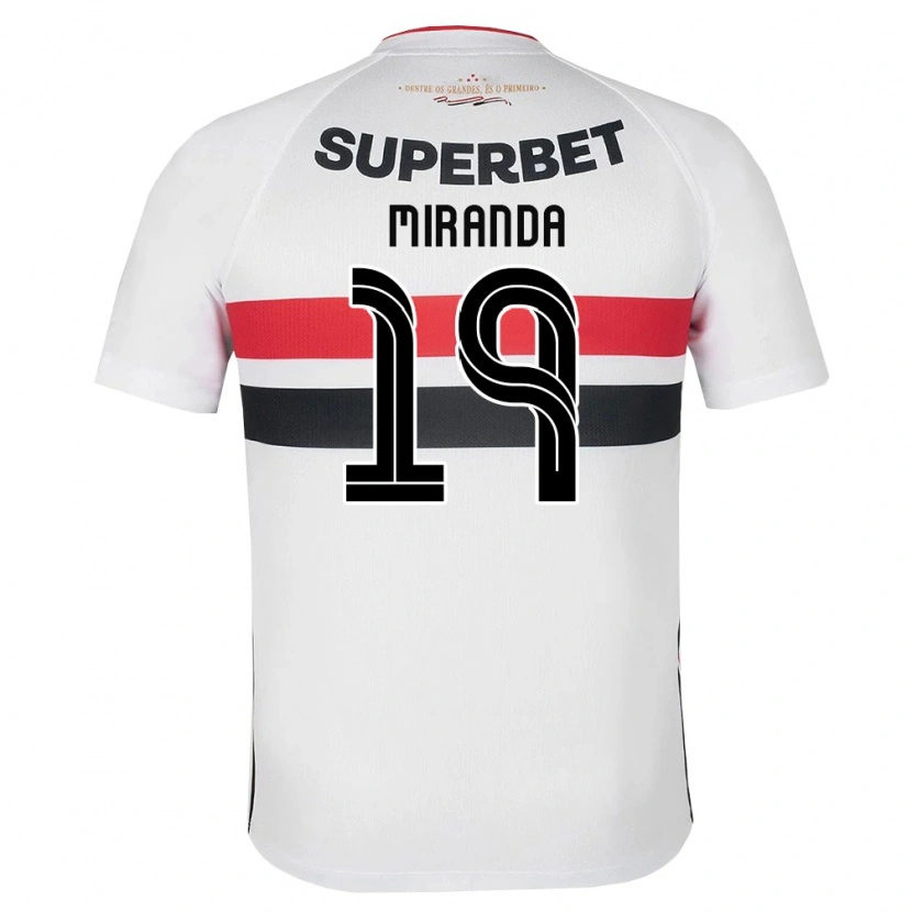 Danxen Kvinder Gustavo Miranda #19 Hvid Rød Sort Hjemmebane Spillertrøjer 2026/27 Trøje T-Shirt