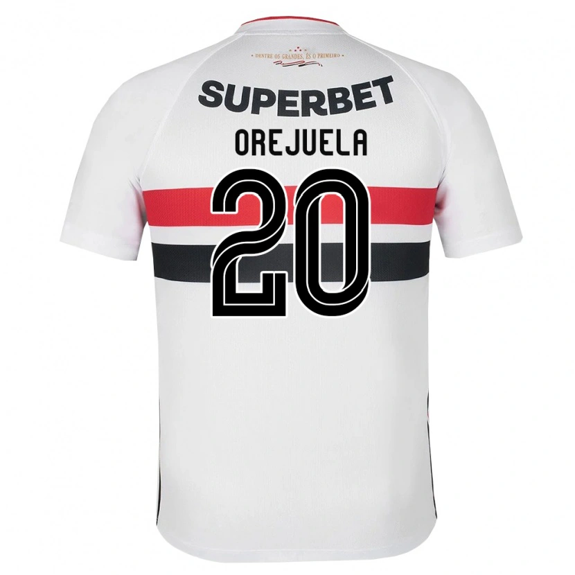 Danxen Kvinder Luis Manuel Orejuela #20 Hvid Rød Sort Hjemmebane Spillertrøjer 2026/27 Trøje T-Shirt