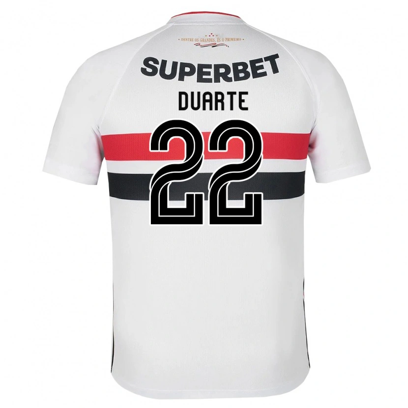 Danxen Kvinder Domingos Duarte #22 Hvid Rød Sort Hjemmebane Spillertrøjer 2026/27 Trøje T-Shirt