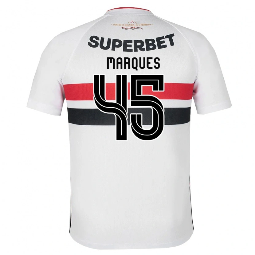 Danxen Kvinder Lucca Marques Alencar #45 Hvid Rød Sort Hjemmebane Spillertrøjer 2026/27 Trøje T-Shirt