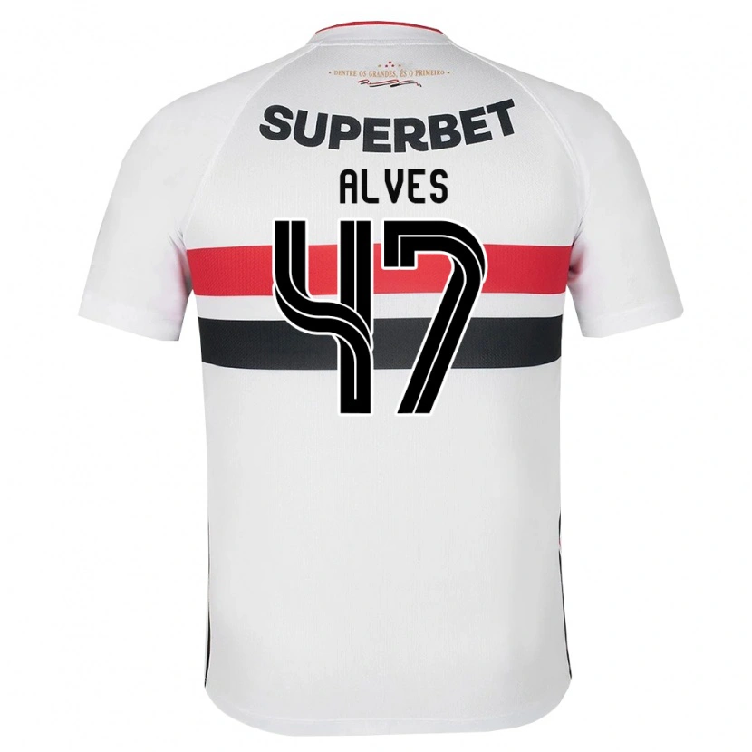 Danxen Kvinder Matheus Alves #47 Hvid Rød Sort Hjemmebane Spillertrøjer 2026/27 Trøje T-Shirt