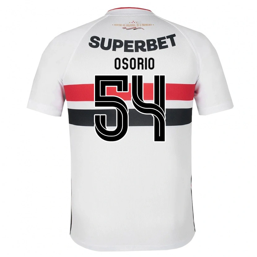 Danxen Kvinder Luis Osorio #54 Hvid Rød Sort Hjemmebane Spillertrøjer 2026/27 Trøje T-Shirt