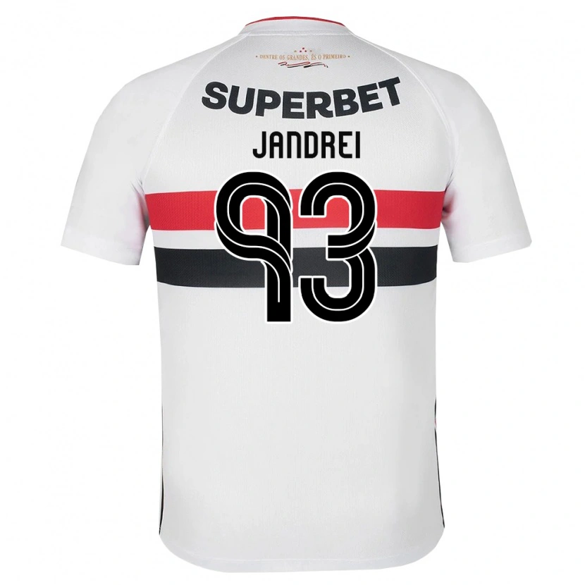 Danxen Kvinder Jandrei #93 Hvid Rød Sort Hjemmebane Spillertrøjer 2026/27 Trøje T-Shirt