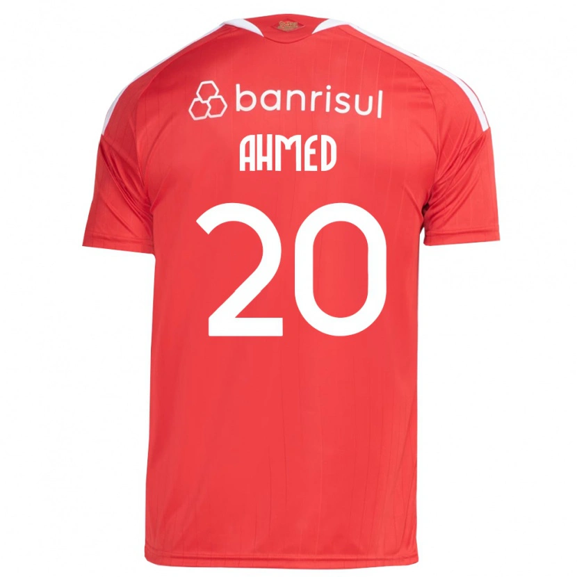 Danxen Kvinder Diego Ahmed #20 Rød Hvid Hjemmebane Spillertrøjer 2026/27 Trøje T-Shirt
