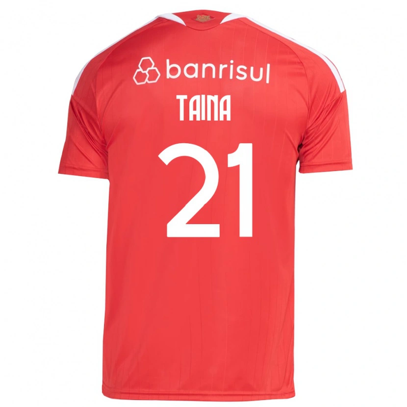 Danxen Kvinder Taina #21 Rød Hvid Hjemmebane Spillertrøjer 2026/27 Trøje T-Shirt