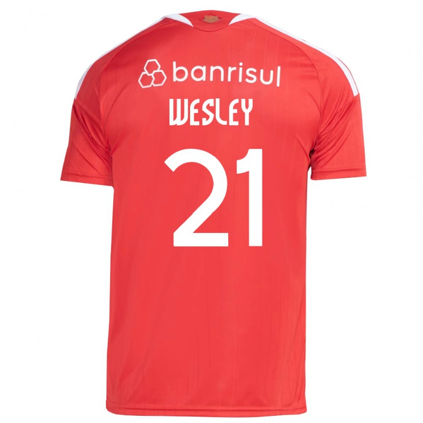 Danxen Kvinder Wesley #21 Rød Hvid Hjemmebane Spillertrøjer 2026/27 Trøje T-Shirt