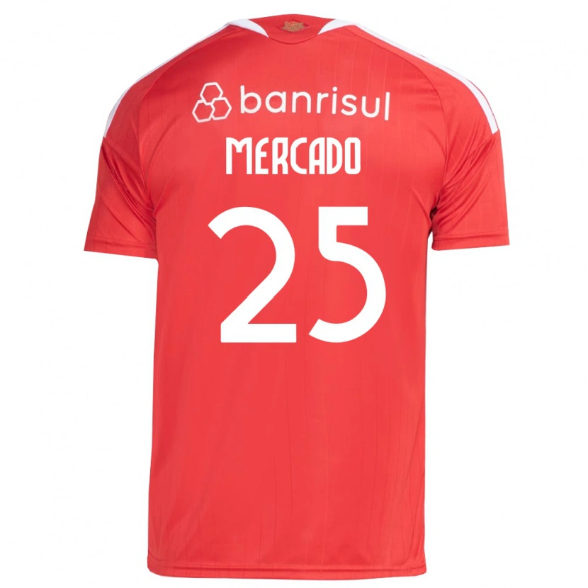 Danxen Kvinder Gabriel Mercado #25 Rød Hvid Hjemmebane Spillertrøjer 2026/27 Trøje T-Shirt