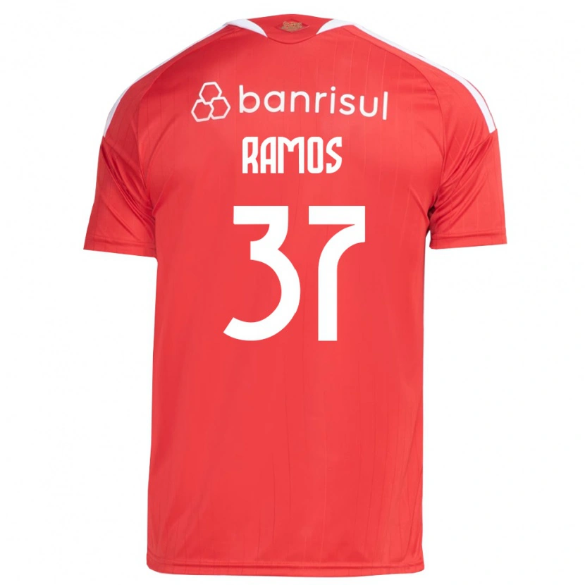 Danxen Kvinder Lucas Ramos #37 Rød Hvid Hjemmebane Spillertrøjer 2026/27 Trøje T-Shirt