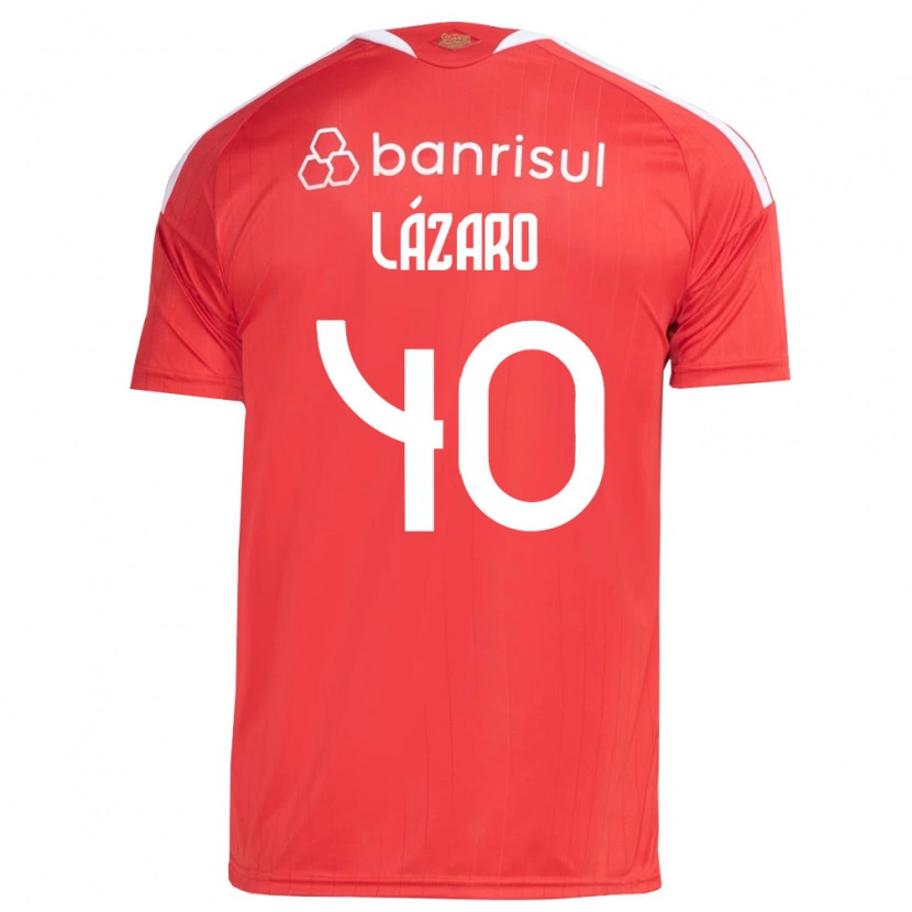 Danxen Kvinder Lázaro Gonçalves Do Nascimento Junior #40 Rød Hvid Hjemmebane Spillertrøjer 2026/27 Trøje T-Shirt