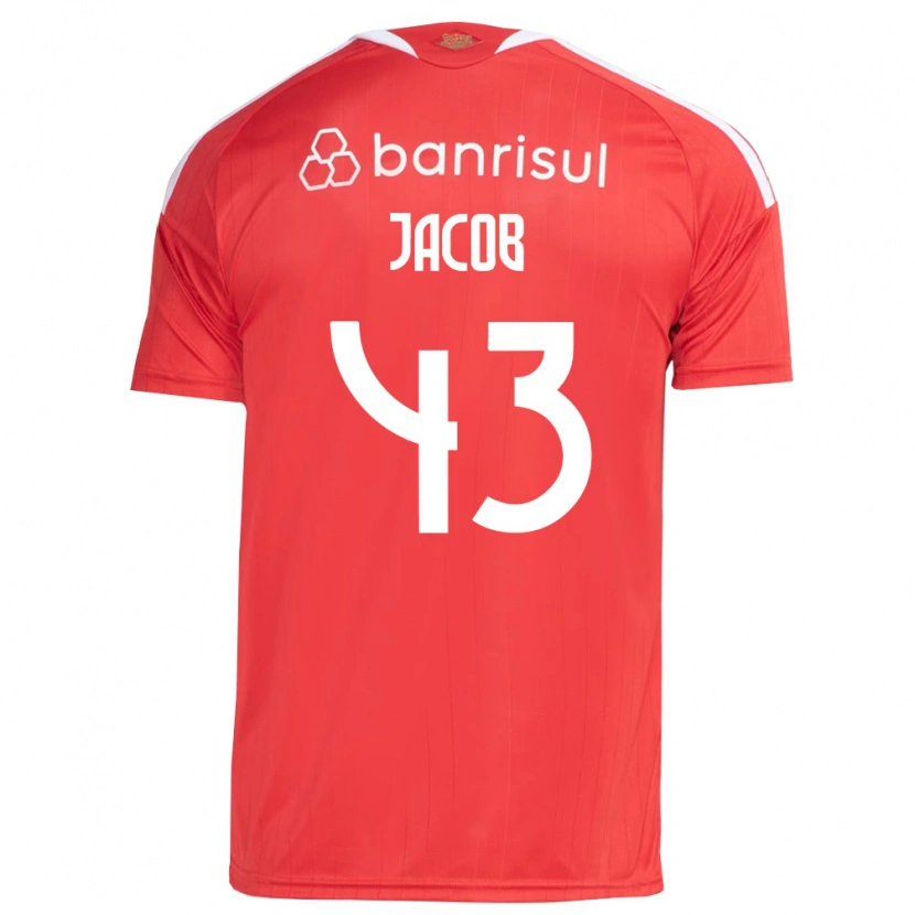 Danxen Kvinder Bernardo Jacob #43 Rød Hvid Hjemmebane Spillertrøjer 2026/27 Trøje T-Shirt