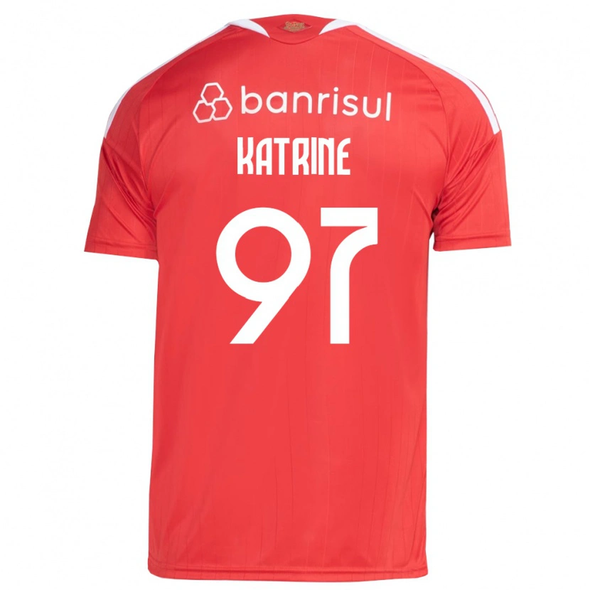 Danxen Kvinder Katrine #97 Rød Hvid Hjemmebane Spillertrøjer 2026/27 Trøje T-Shirt