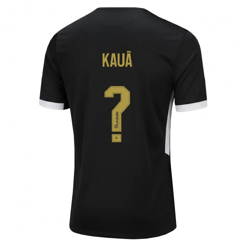Danxen Kvinder David Kauã #0 Sort Hvid Gul Hjemmebane Spillertrøjer 2026/27 Trøje T-Shirt