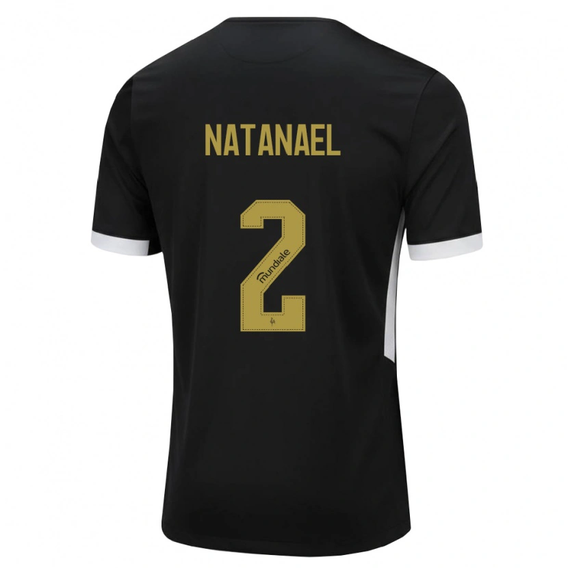 Danxen Kvinder Natanael Moreira Milouski #2 Sort Hvid Gul Hjemmebane Spillertrøjer 2026/27 Trøje T-Shirt