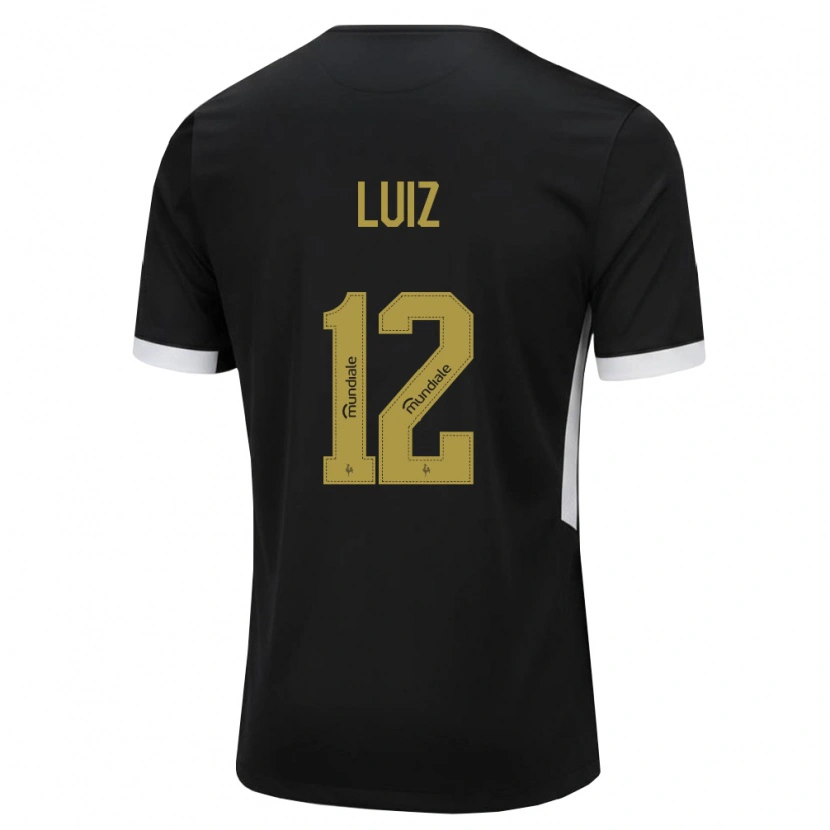 Danxen Kvinder Estevan Luiz #12 Sort Hvid Gul Hjemmebane Spillertrøjer 2026/27 Trøje T-Shirt