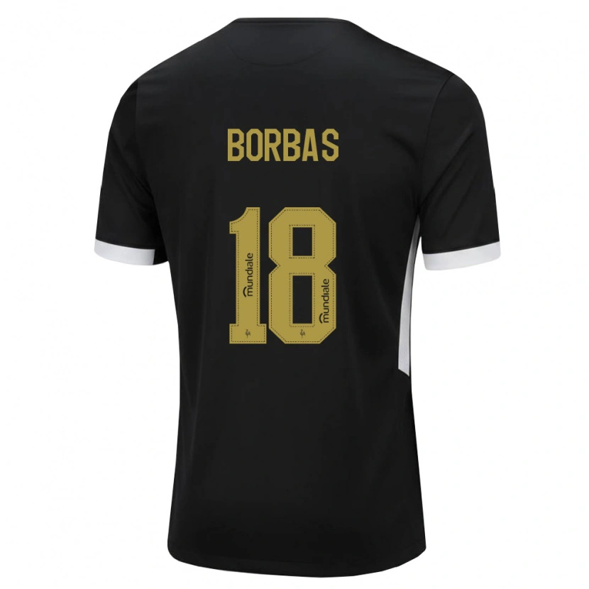 Danxen Kvinder Thiago Borbas #18 Sort Hvid Gul Hjemmebane Spillertrøjer 2026/27 Trøje T-Shirt
