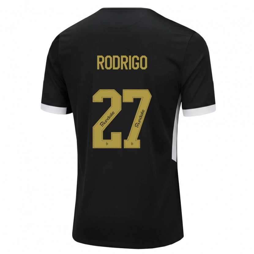 Danxen Kvinder Kauã Rodrigo #27 Sort Hvid Gul Hjemmebane Spillertrøjer 2026/27 Trøje T-Shirt