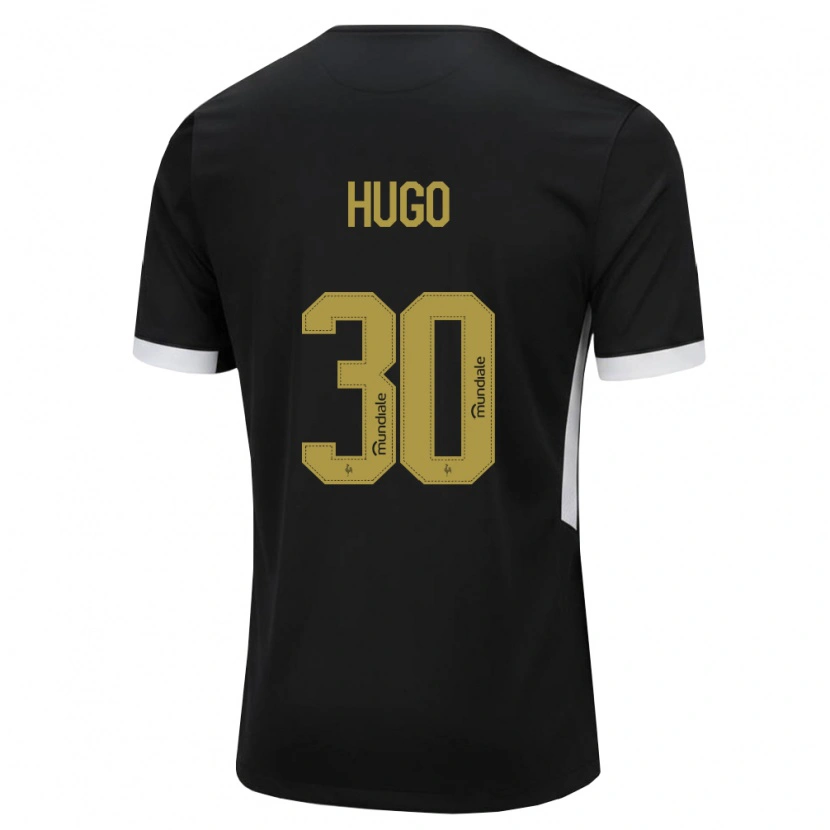 Danxen Kvinder Victor Hugo #30 Sort Hvid Gul Hjemmebane Spillertrøjer 2026/27 Trøje T-Shirt