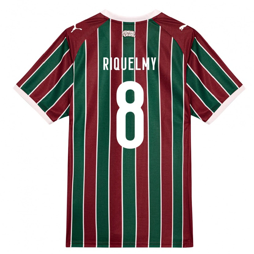 Danxen Kvinder Riquelmy Tavares #8 Grøn Vinrød Hvid Hjemmebane Spillertrøjer 2026/27 Trøje T-Shirt