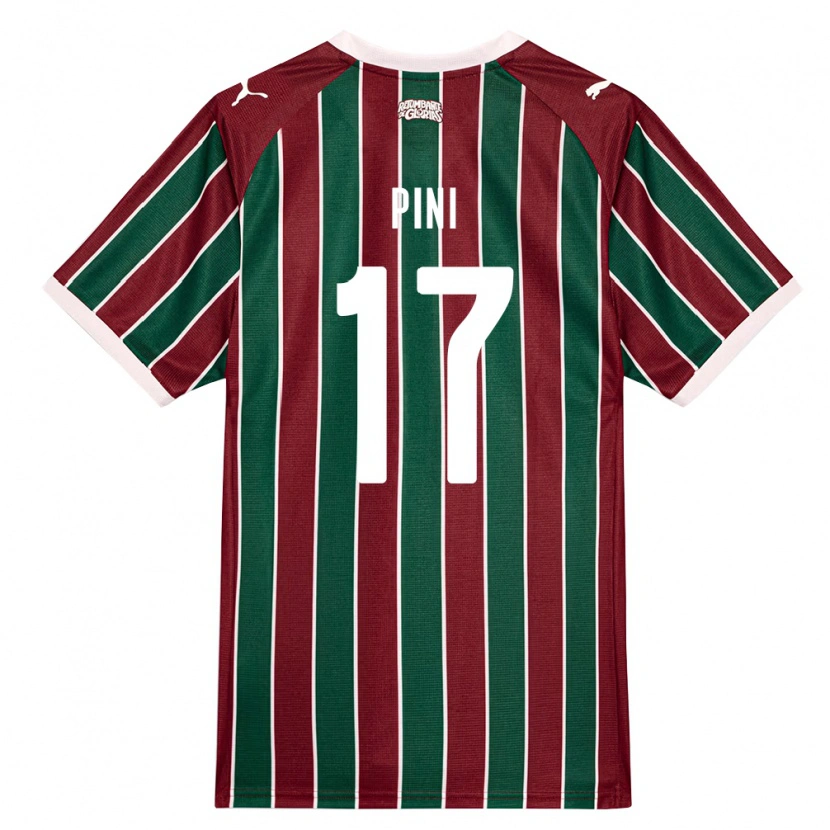 Danxen Kvinder Camila Pini #17 Grøn Vinrød Hvid Hjemmebane Spillertrøjer 2026/27 Trøje T-Shirt