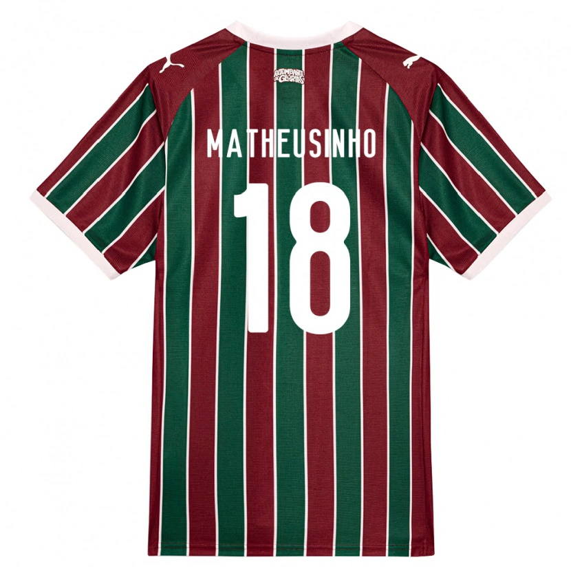 Danxen Kvinder Matheus Ferreira Da Costa #18 Grøn Vinrød Hvid Hjemmebane Spillertrøjer 2026/27 Trøje T-Shirt