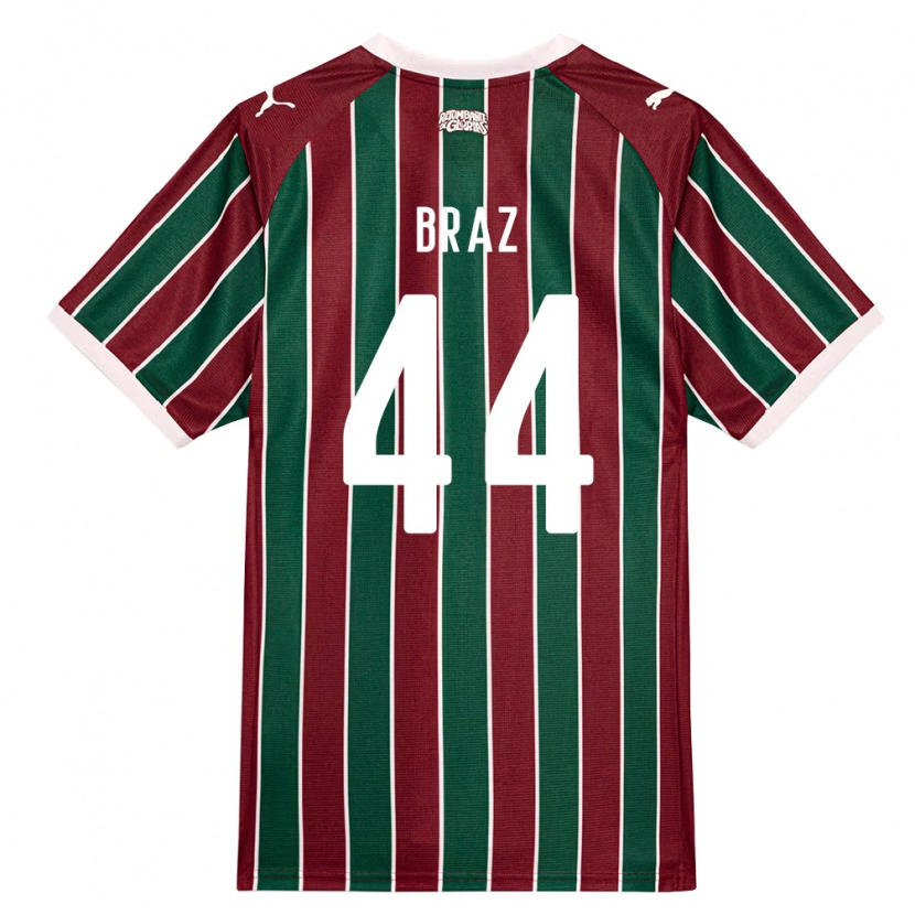 Danxen Kvinder David Braz #44 Grøn Vinrød Hvid Hjemmebane Spillertrøjer 2026/27 Trøje T-Shirt