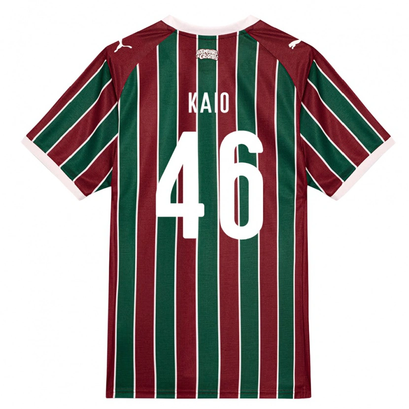 Danxen Kvinder Kaio Borges Correa #46 Grøn Vinrød Hvid Hjemmebane Spillertrøjer 2026/27 Trøje T-Shirt