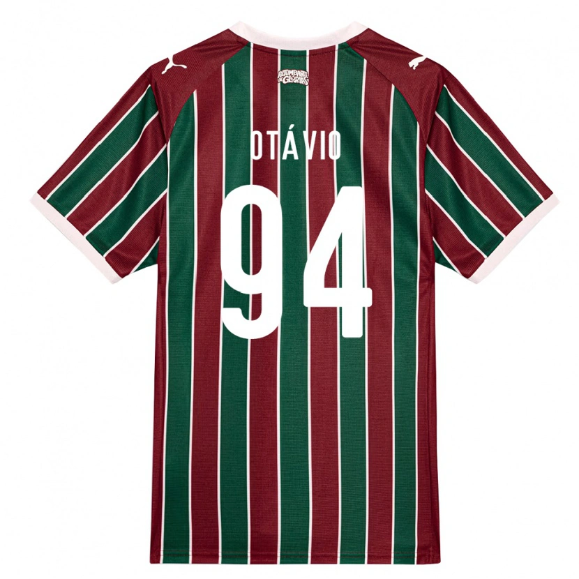 Danxen Kvinder Otávio Henrique Passos Santos #94 Grøn Vinrød Hvid Hjemmebane Spillertrøjer 2026/27 Trøje T-Shirt
