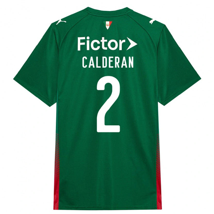 Danxen Kvinder Bruna Calderan #2 Grøn Rød Hvid Hjemmebane Spillertrøjer 2026/27 Trøje T-Shirt