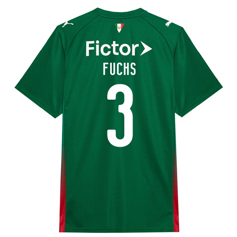 Danxen Kvinder Bruno Fuchs #3 Grøn Rød Hvid Hjemmebane Spillertrøjer 2026/27 Trøje T-Shirt