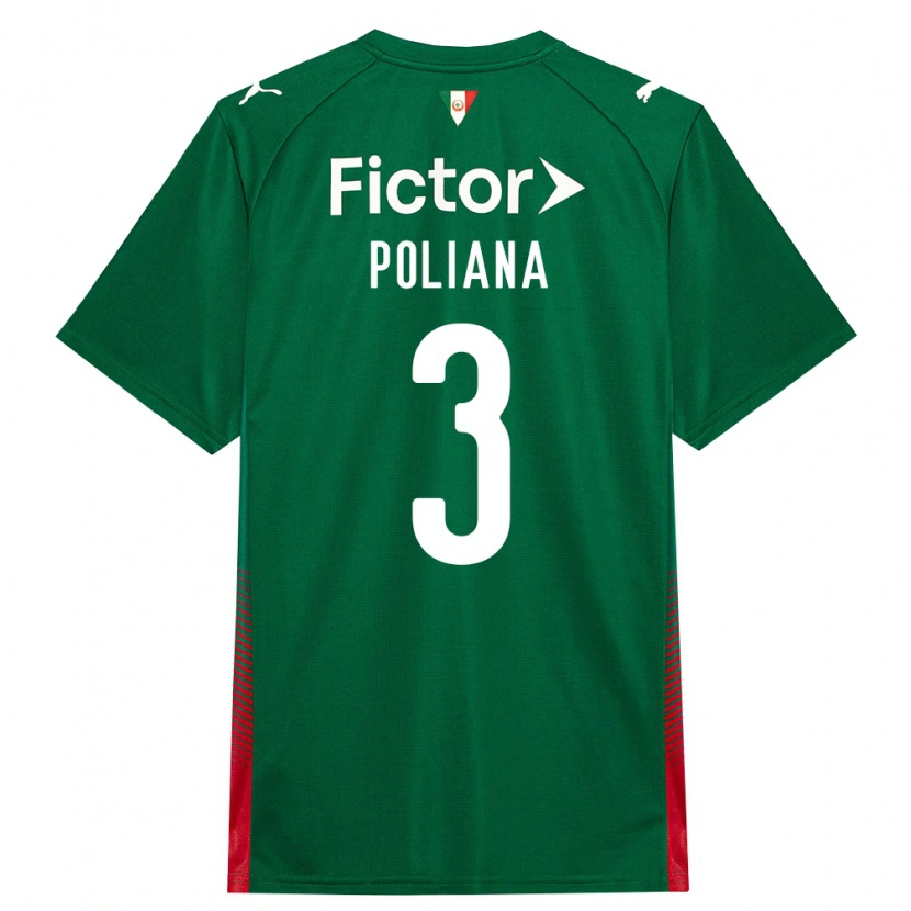 Danxen Kvinder Poliana #3 Grøn Rød Hvid Hjemmebane Spillertrøjer 2026/27 Trøje T-Shirt