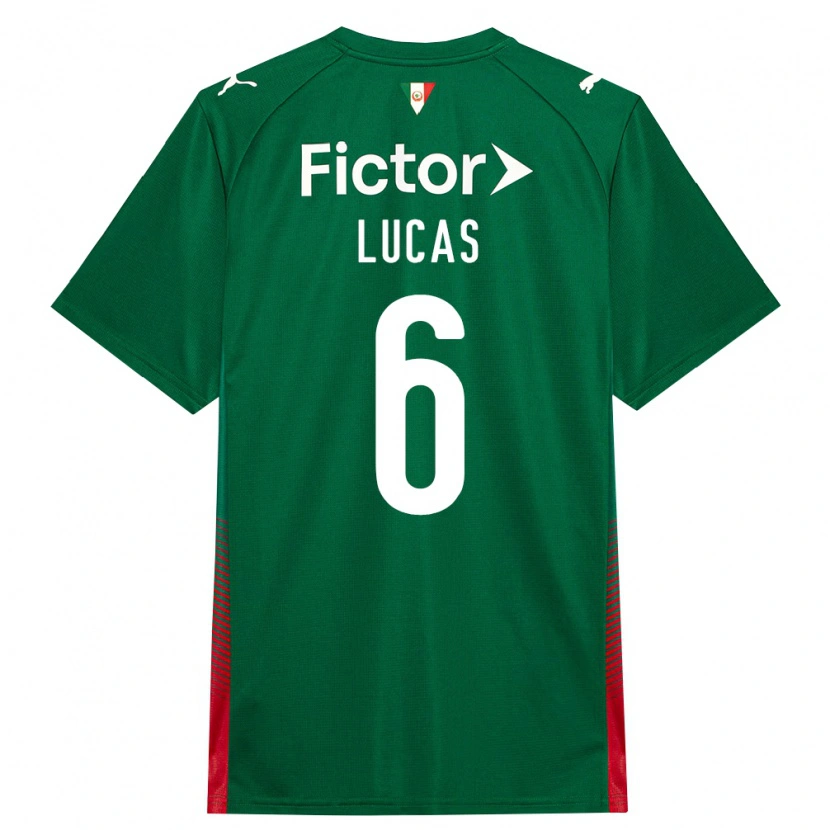 Danxen Kvinder André Lucas #6 Grøn Rød Hvid Hjemmebane Spillertrøjer 2026/27 Trøje T-Shirt