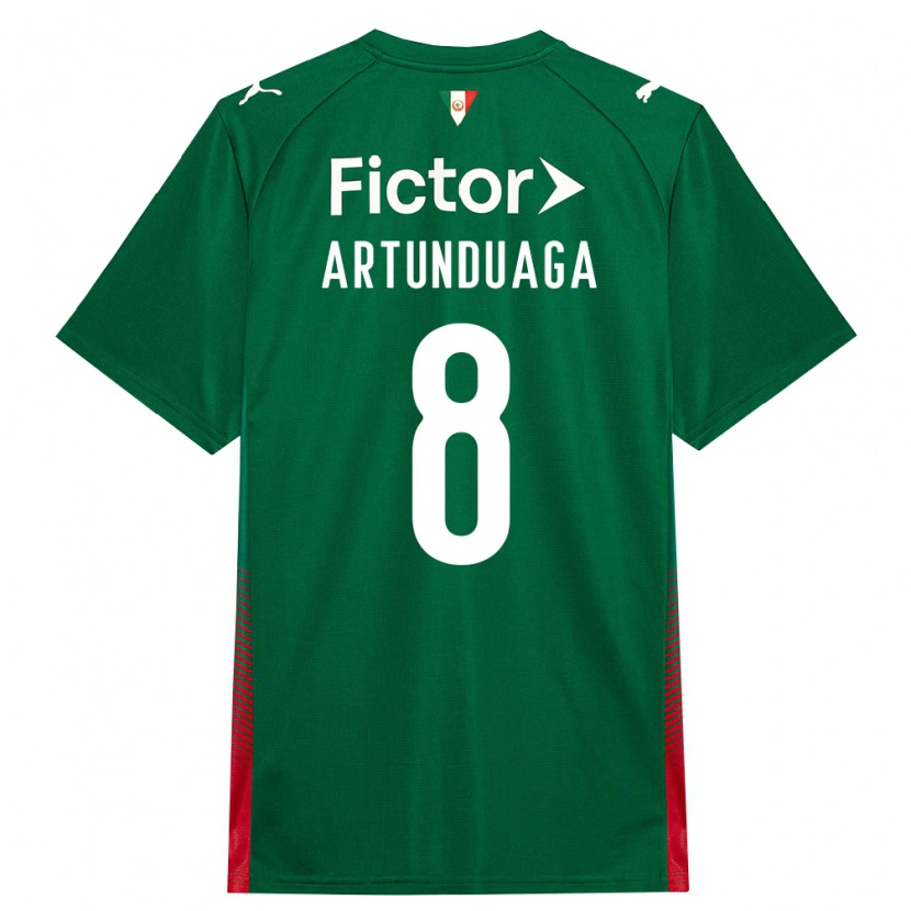 Danxen Kvinder Grover Artunduaga #8 Grøn Rød Hvid Hjemmebane Spillertrøjer 2026/27 Trøje T-Shirt