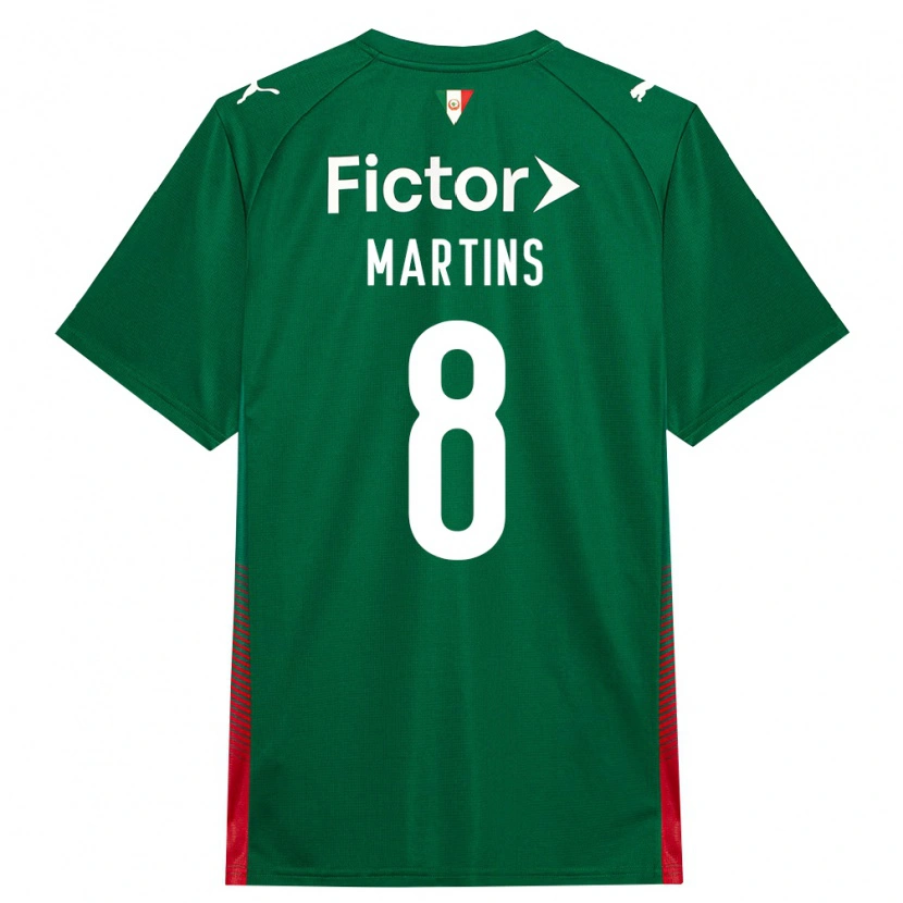 Danxen Kvinder Diany Martins #8 Grøn Rød Hvid Hjemmebane Spillertrøjer 2026/27 Trøje T-Shirt