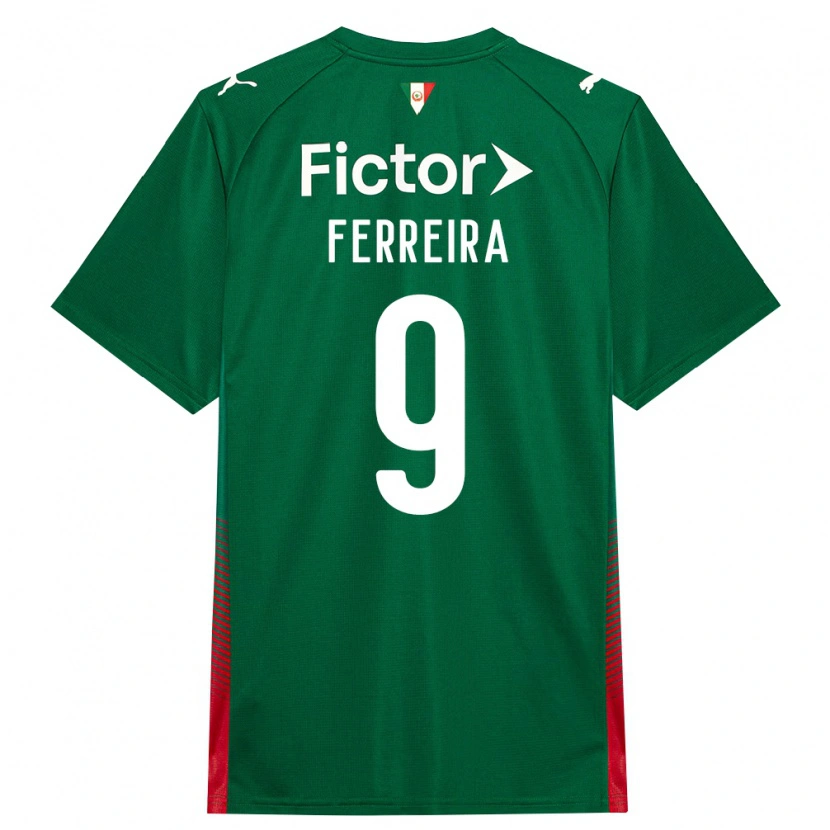 Danxen Kvinder Juan Gabriel #9 Grøn Rød Hvid Hjemmebane Spillertrøjer 2026/27 Trøje T-Shirt