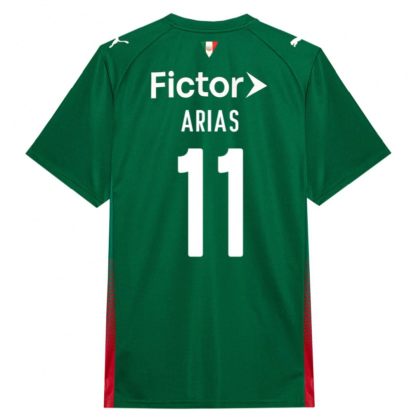 Danxen Kvinder Jhon Arias #11 Grøn Rød Hvid Hjemmebane Spillertrøjer 2026/27 Trøje T-Shirt