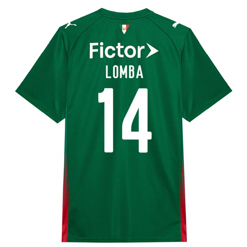 Danxen Kvinder Marcelo Lomba #14 Grøn Rød Hvid Hjemmebane Spillertrøjer 2026/27 Trøje T-Shirt