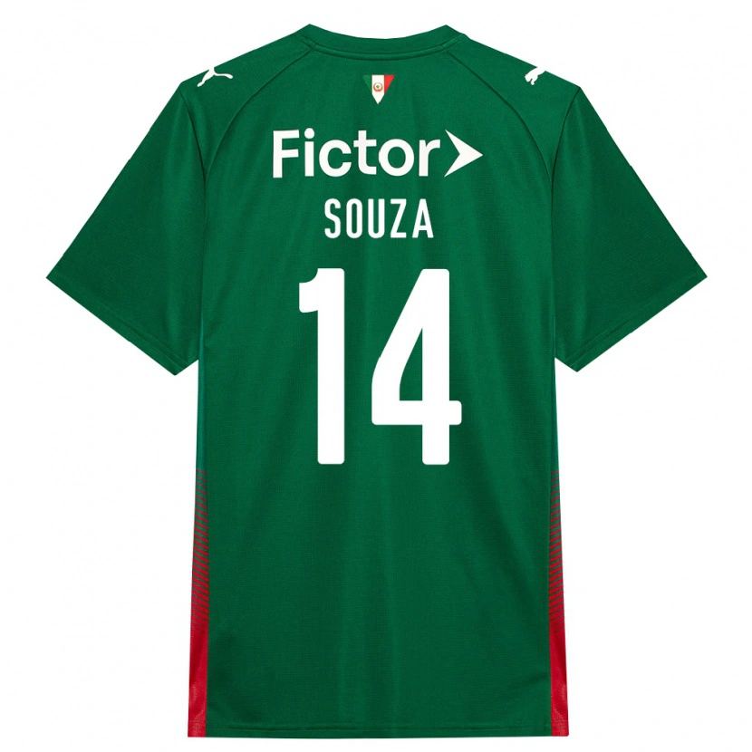 Danxen Kvinder Luiz Fernando #14 Grøn Rød Hvid Hjemmebane Spillertrøjer 2026/27 Trøje T-Shirt