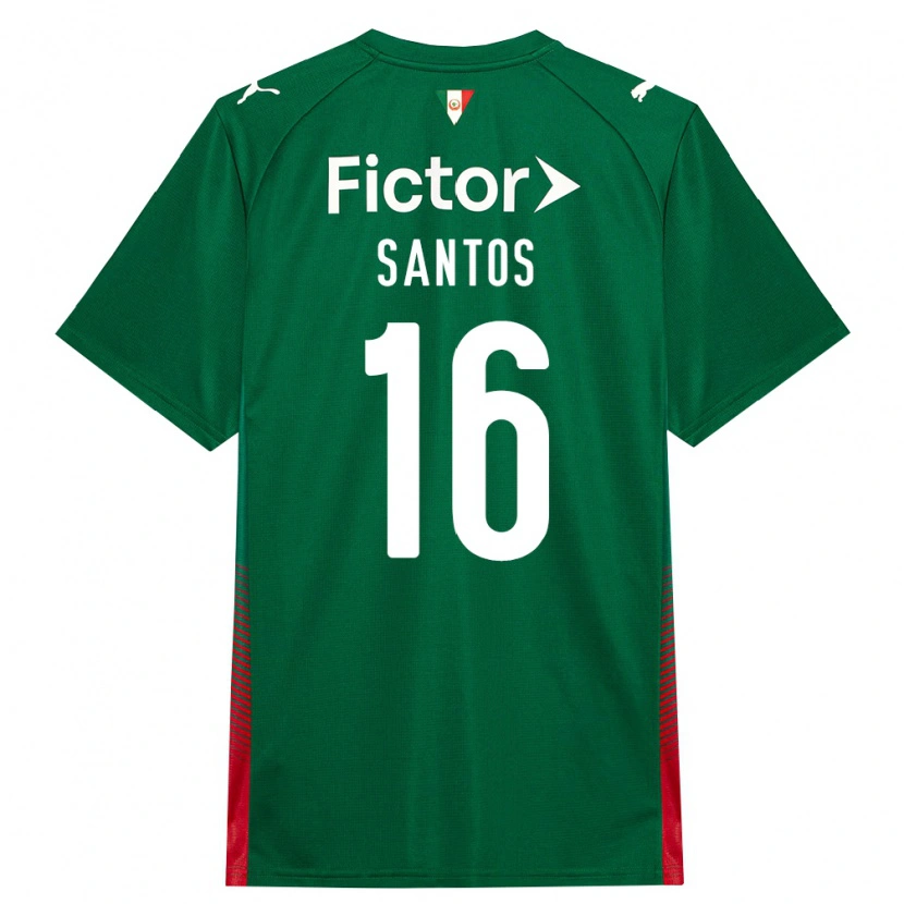 Danxen Kvinder Gaby Santos #16 Grøn Rød Hvid Hjemmebane Spillertrøjer 2026/27 Trøje T-Shirt