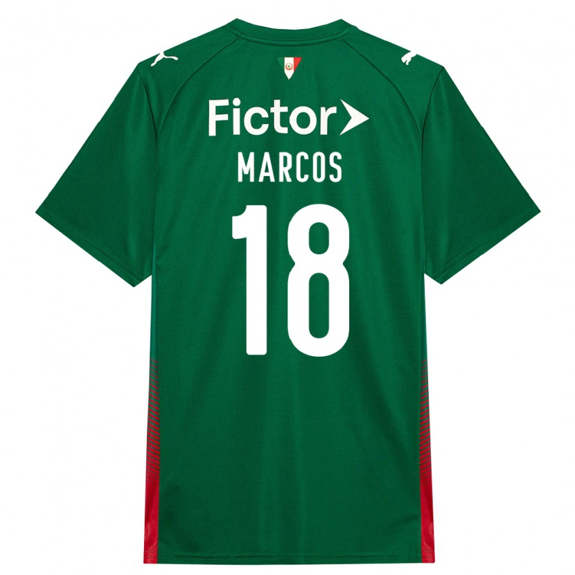 Danxen Kvinder Antônio Marcos #18 Grøn Rød Hvid Hjemmebane Spillertrøjer 2026/27 Trøje T-Shirt