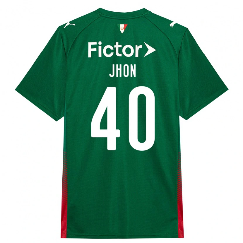 Danxen Kvinder Jhon Jhon #40 Grøn Rød Hvid Hjemmebane Spillertrøjer 2026/27 Trøje T-Shirt