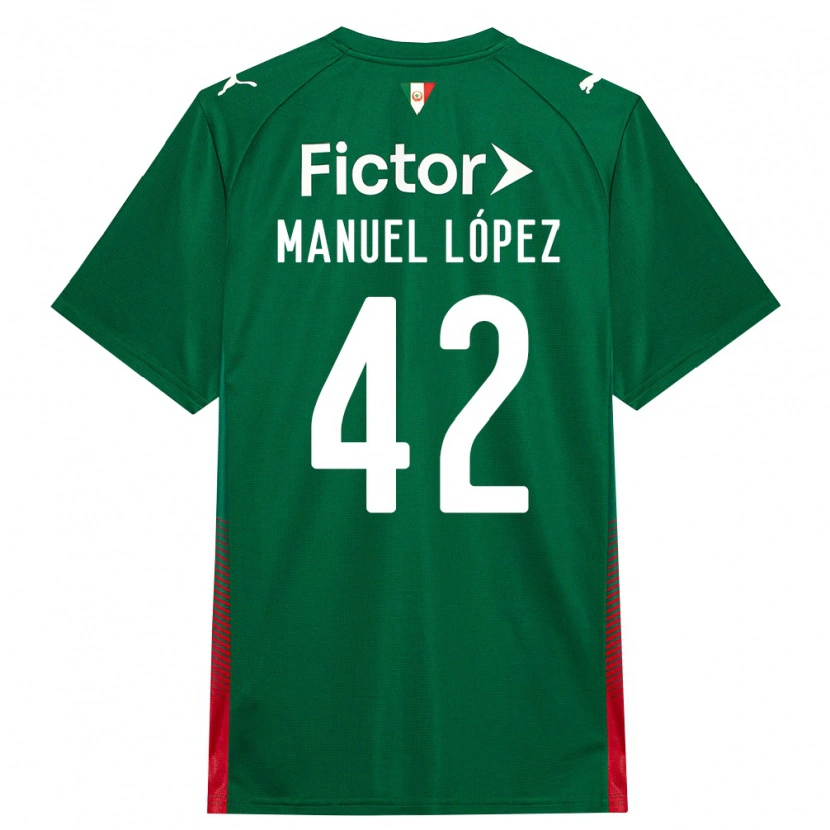 Danxen Kvinder José Manuel López #42 Grøn Rød Hvid Hjemmebane Spillertrøjer 2026/27 Trøje T-Shirt