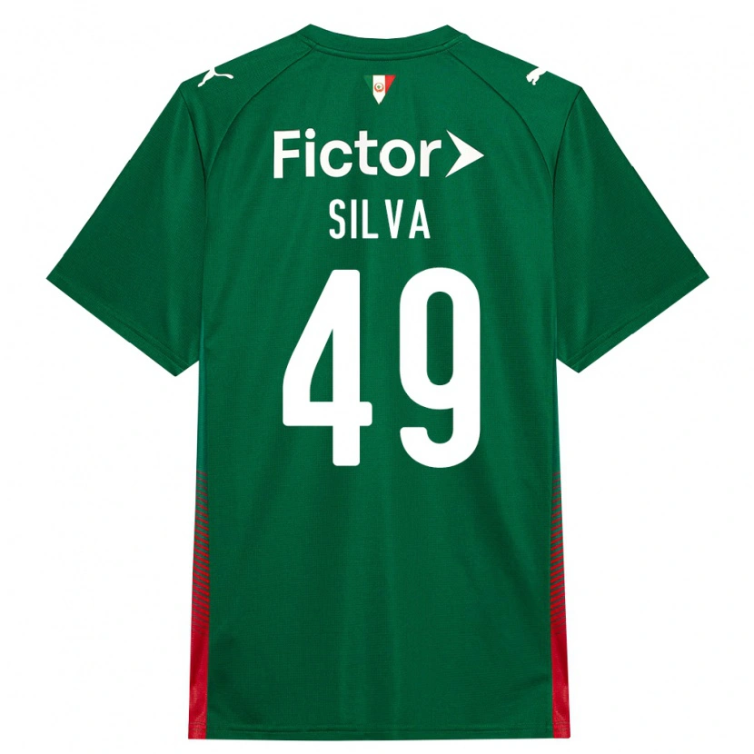 Danxen Kvinder Gabriel Silva #49 Grøn Rød Hvid Hjemmebane Spillertrøjer 2026/27 Trøje T-Shirt