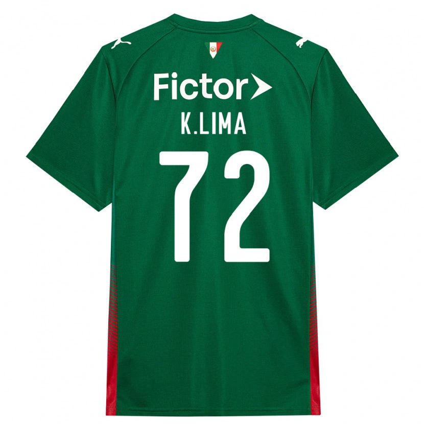 Danxen Kvinder Kauan Lima #72 Grøn Rød Hvid Hjemmebane Spillertrøjer 2026/27 Trøje T-Shirt