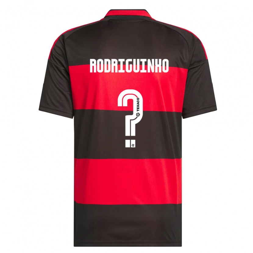 Danxen Kvinder Rodriguinho #0 Rød Sort Hvid Hjemmebane Spillertrøjer 2026/27 Trøje T-Shirt